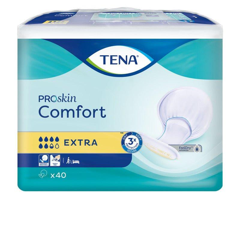 TENA ProSkin Comfort Extra incontinence pads, 40-count pack with dry secure protection